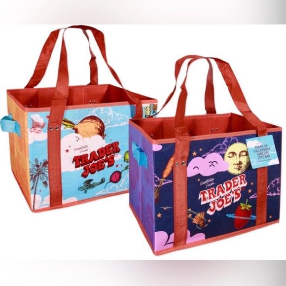 Trader Joe's stand up collapsible bag - Picture 3 of 3